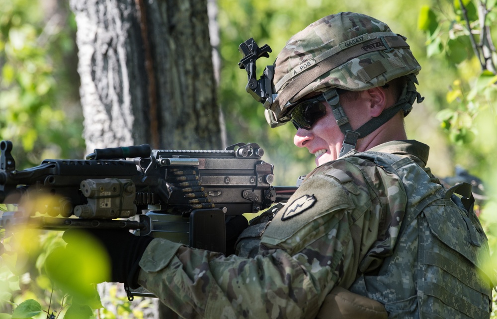 Japanese and U.S. Soldiers conduct joint training during Arctic Aurora 2018