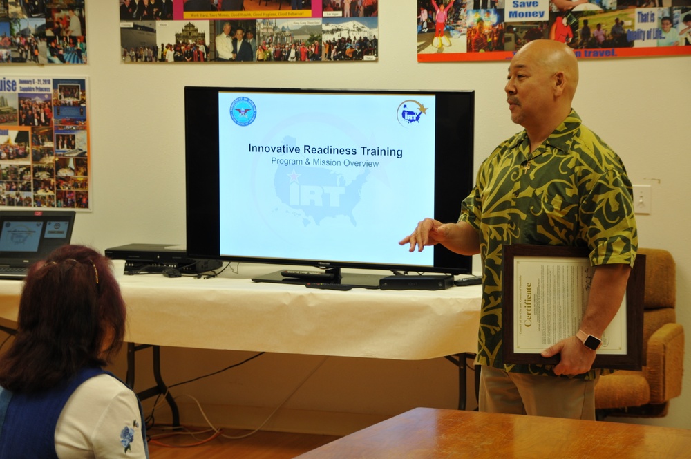 Innovative Readiness Training leaders welcome distinguished visitors to Aloha Garden Project