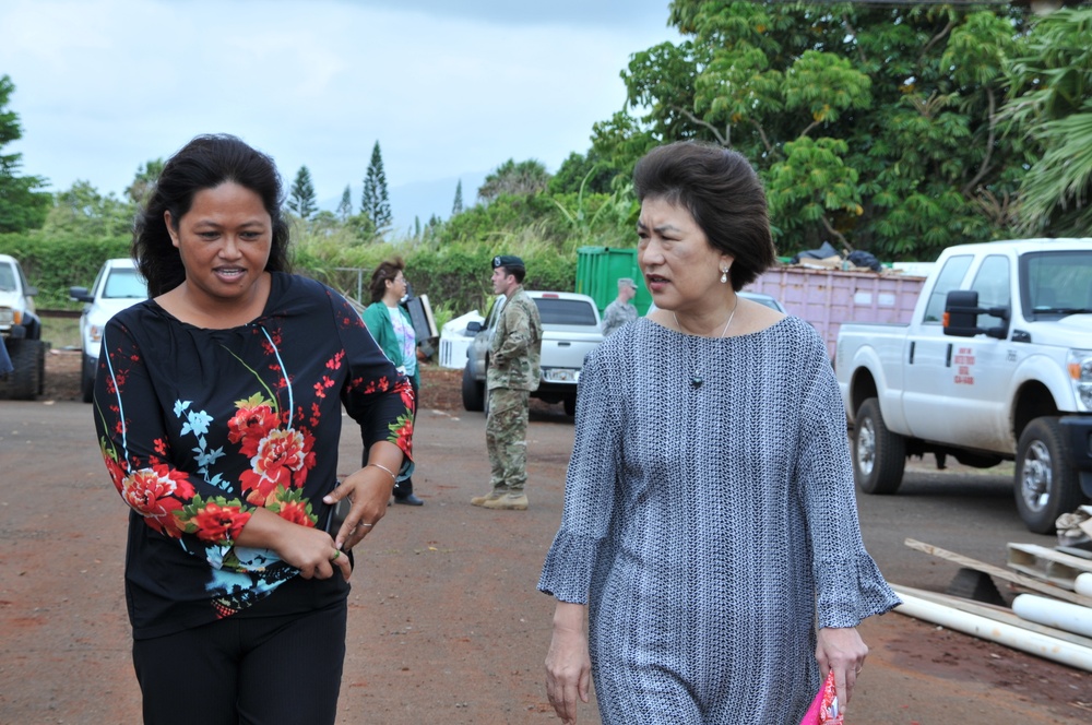 Innovative Readiness Training leaders welcome distinguished visitors to Aloha Garden Project