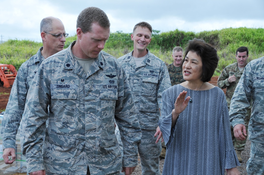 Innovative Readiness Training leaders welcome distinguished visitors to Aloha Garden Project