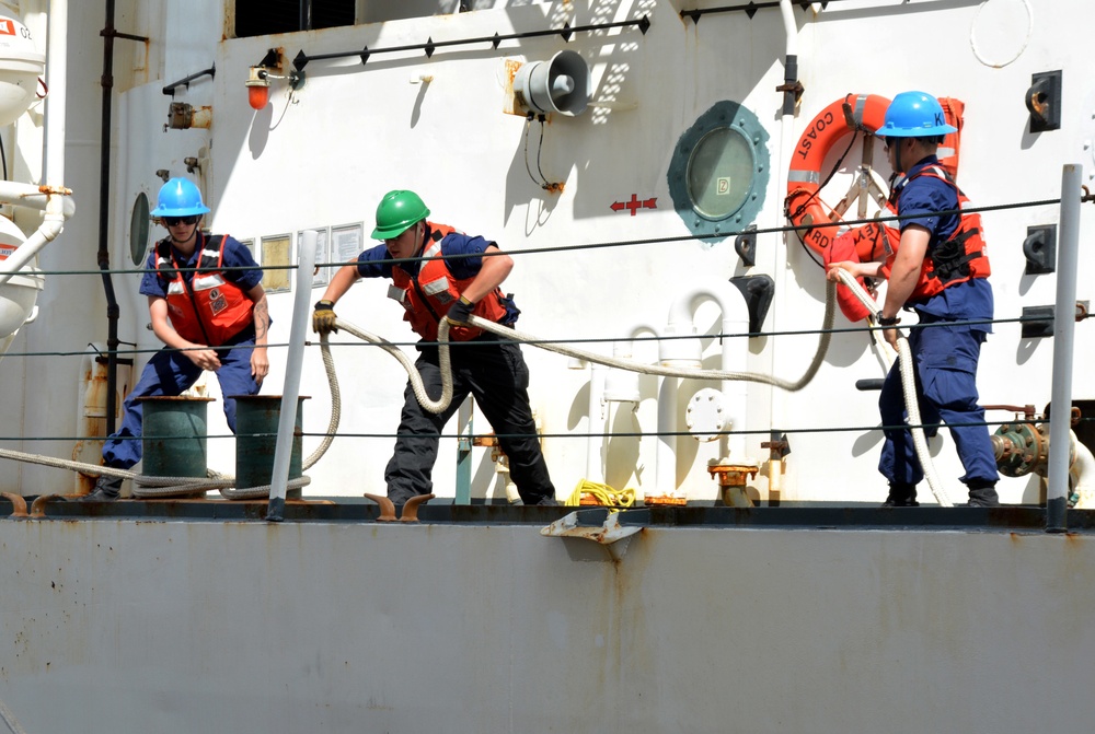 Coast Guard cutter Alex Haley visits FLEACT Yokosuka