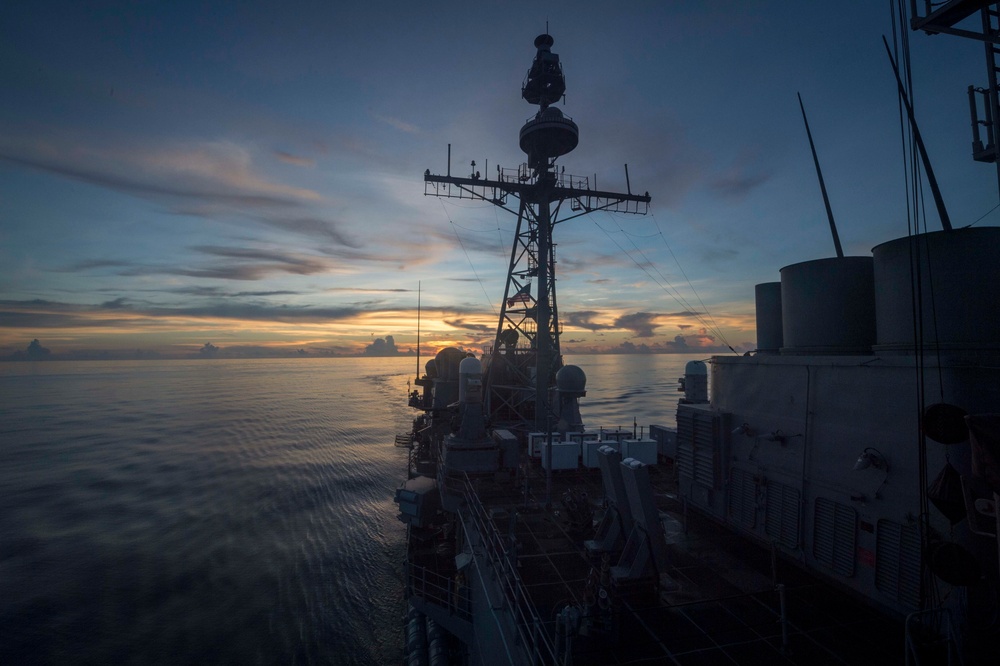 USS Chancellorsville Transits South China Sea