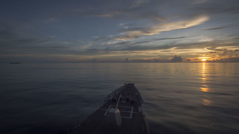 USS Chancellorsville Transits South China Sea