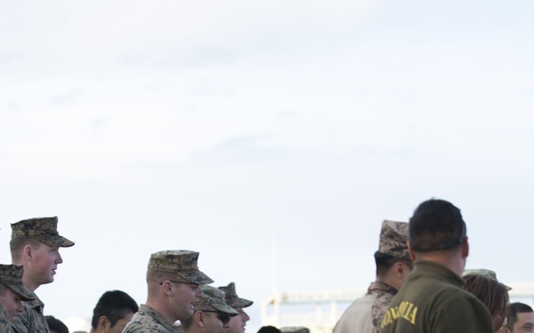 Group line dance at KQ 18