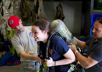 Trading Lab Coats and Goggles for MOPP Suits and Gas Masks