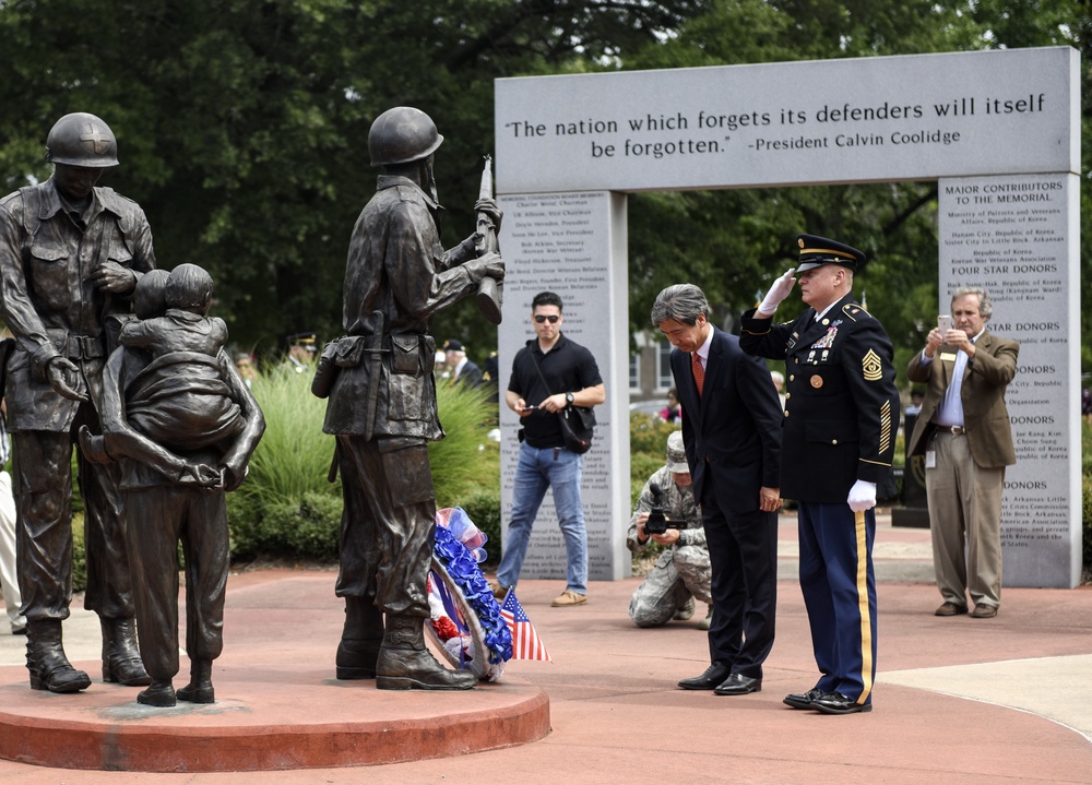 Arkansas National Guard observes the 65th anniversary of the beginning of the Korean War