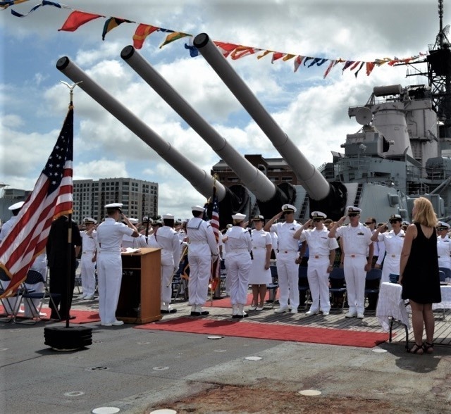 Graduation Ceremony on board USS Wisconsin