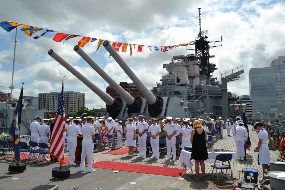 Graduation Ceremony on-board USS Wisconsin