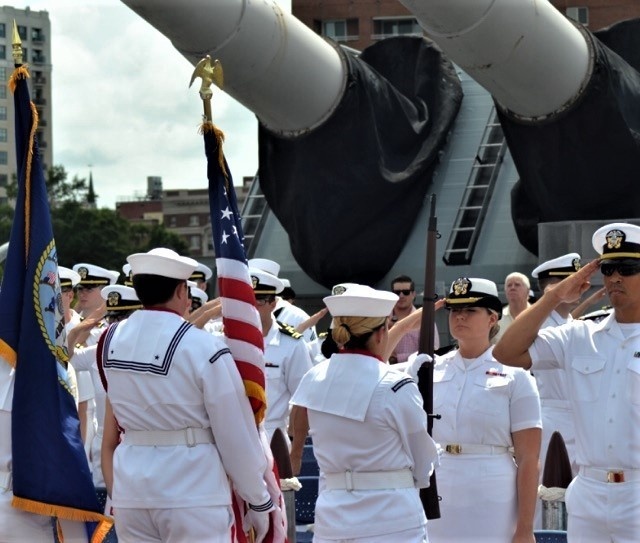 Graduation aboard the USS Wisconsin