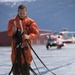 Coast Guard conducts oil containment boom helicopter deployment training in Juneau, Alaska
