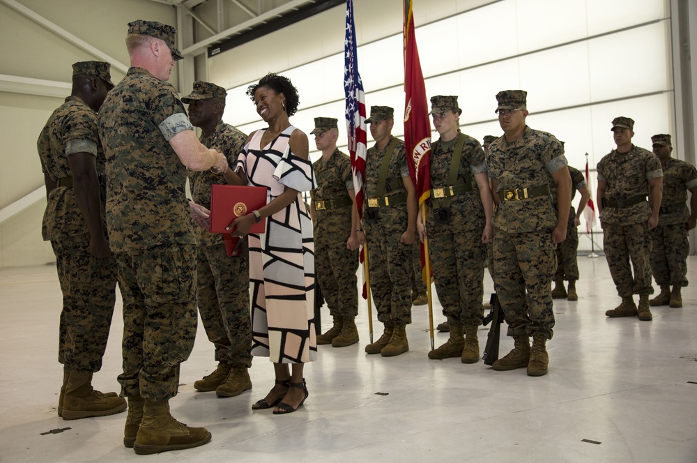 Headquarters and Headquarters Squadron Change of Command