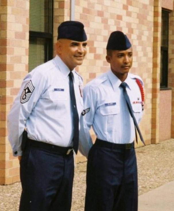 A1C Ellison and Command Chief Ellison