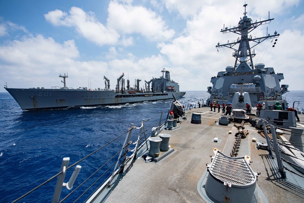 USS Jason Dunham (DDG 109) Replenishment at Sea