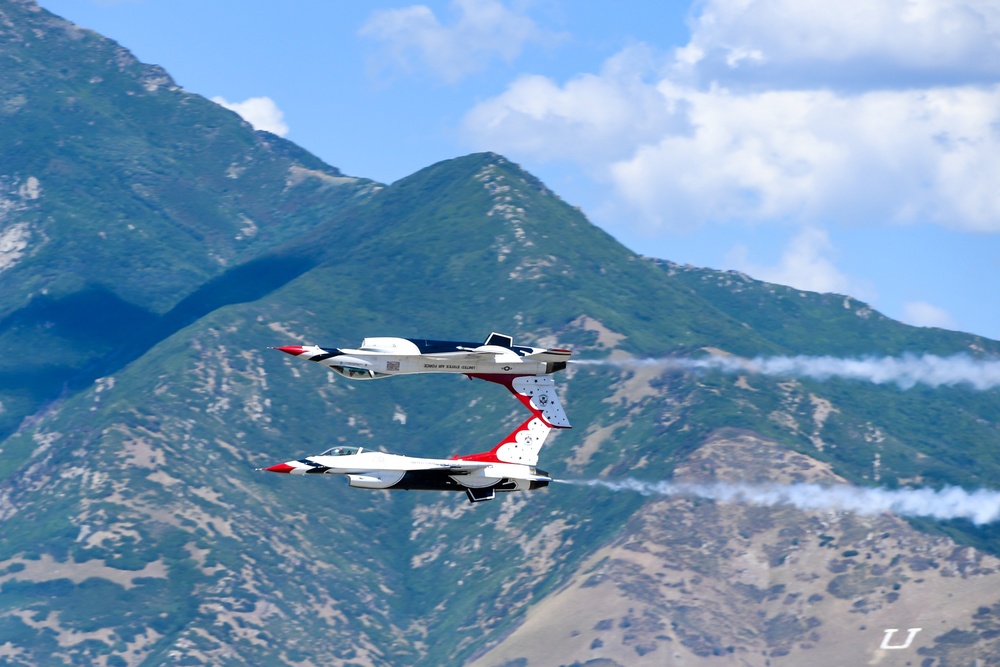 U.S. Air Force Thunderbirds perform at Hill Afb
