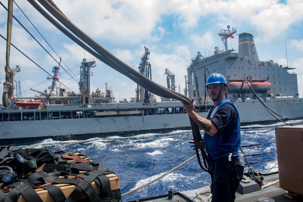 USS Jason Dunham (DDG 109) Replenishment at Sea