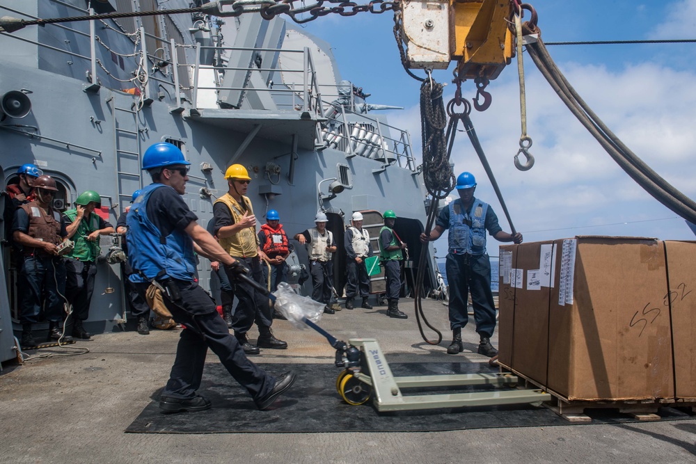 USS Jason Dunham (DDG 109) Replenishment at Sea