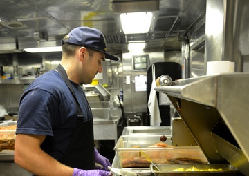 Coast Guard Cutter Bertholf crewmembers conduct counterdrug patrol in the Eastern Pacific Ocean