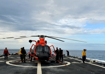 Coast Guard Cutter Bertholf crew conduct counterdrug patrol in the Eastern Pacific Ocean