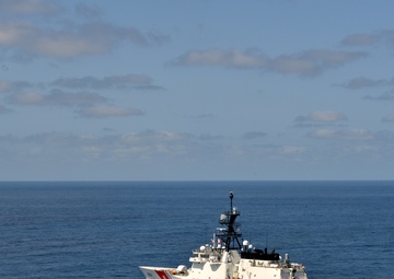 Coast Guard Cutter Bertholf crew conduct counterdrug patrol in the Eastern Pacific Ocean