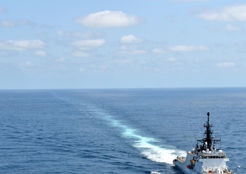 Coast Guard Cutter Bertholf crew conduct counterdrug patrol in the Eastern Pacific Ocean
