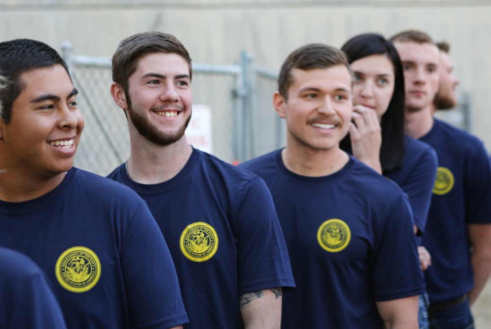 Future Sailors get ready to take oath of enlistment