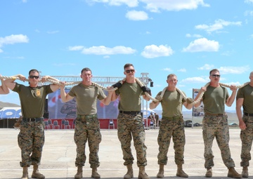US Marines Take 1st Place in Tug of War Tournament