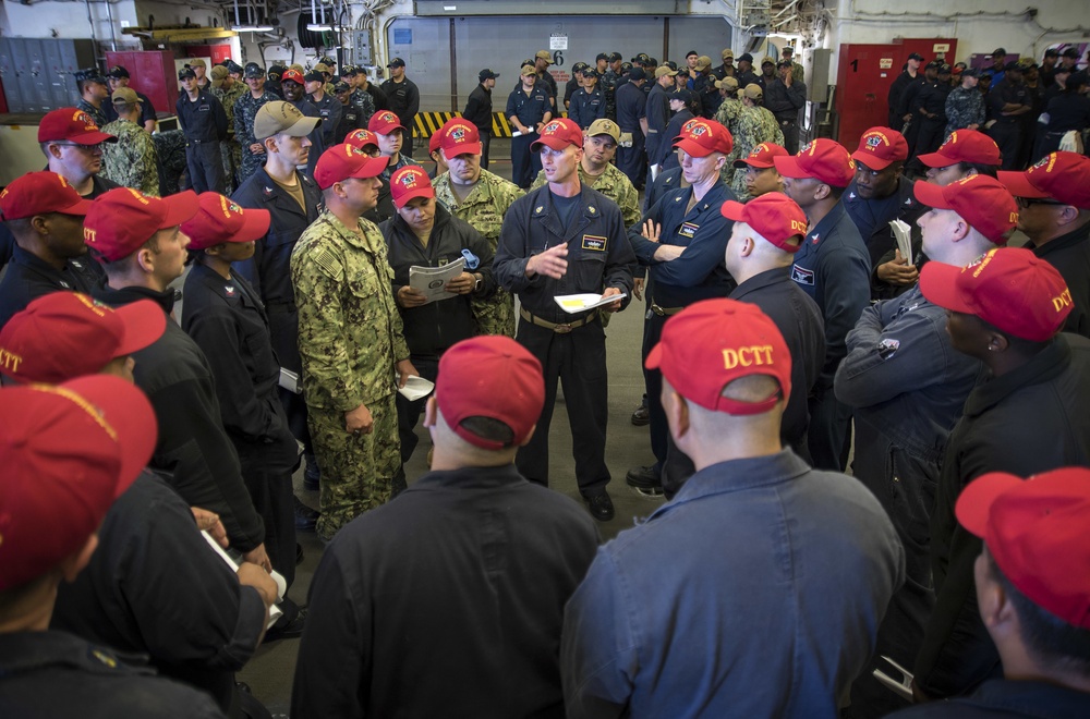 CBR training exercise held aboard USS Bonhomme Richard (LHD 6)