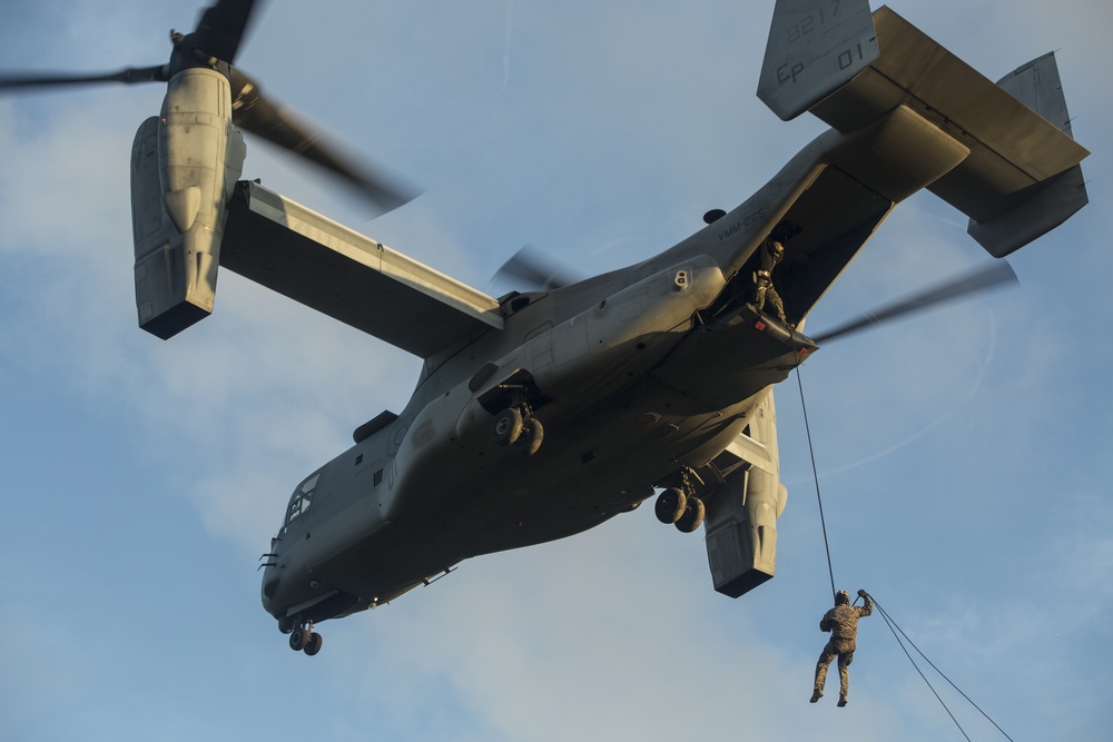 EOTG Marines conduct fast-rope training in Okinawa