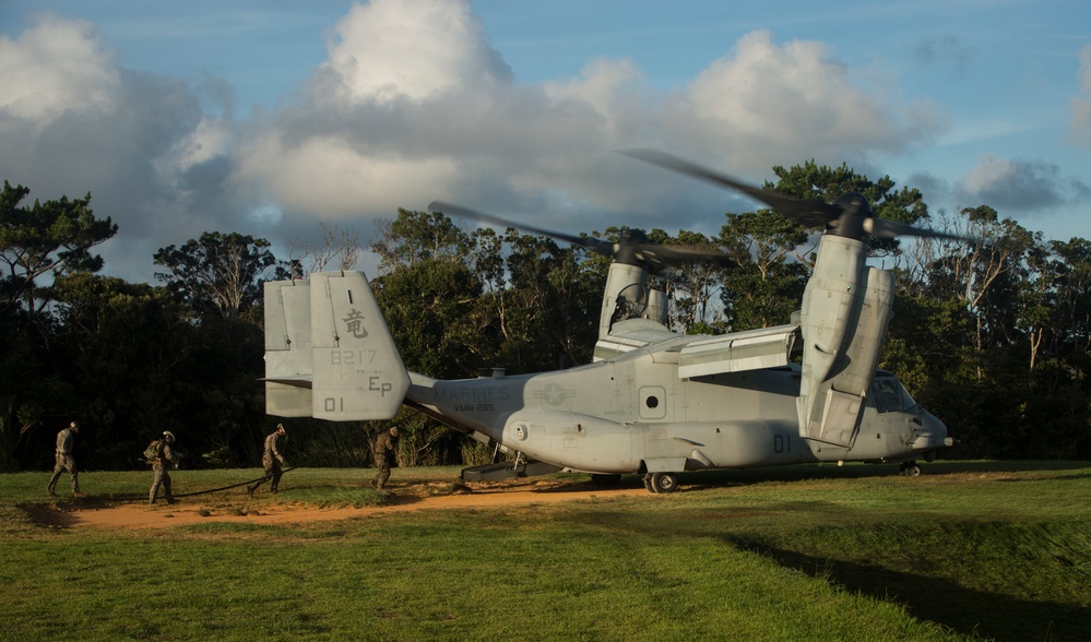 EOTG Marines conduct fast-rope training in Okinawa