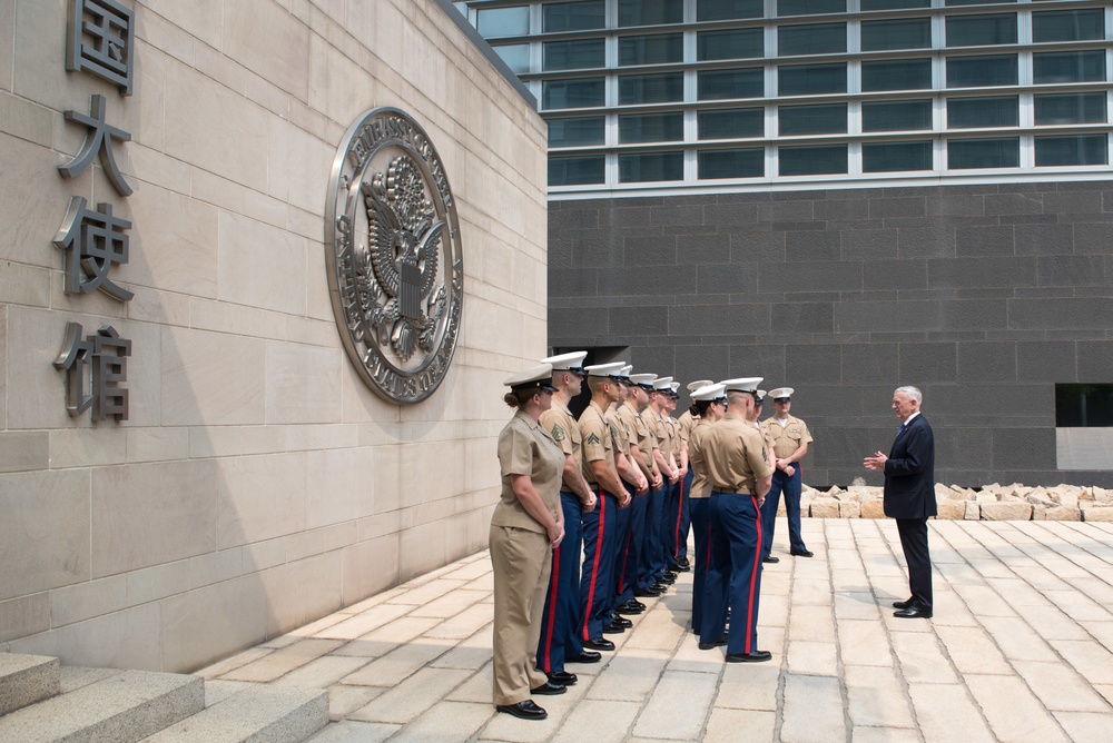 SD visits Beijing Embassy