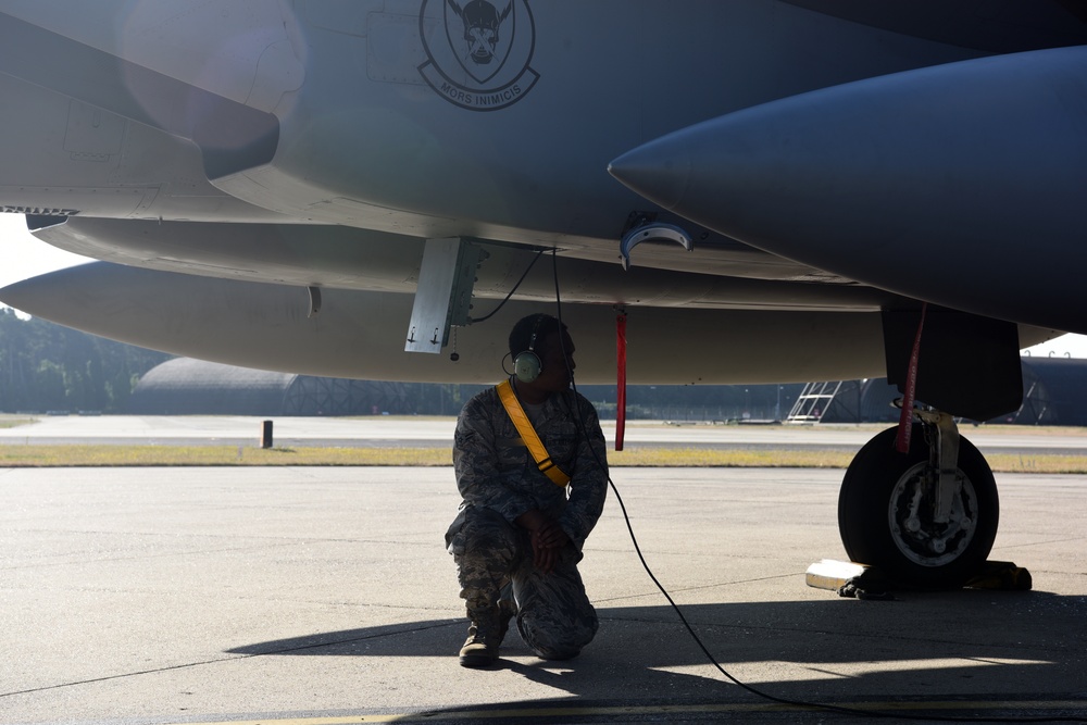 493rd Fighter Squadron training sorties