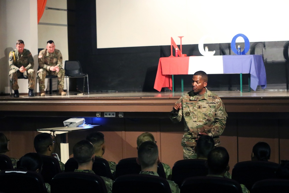 US, German Signal Soldiers join NCO ranks