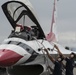 Thunderbird demo team arrives at JBER for Arctic Thunder