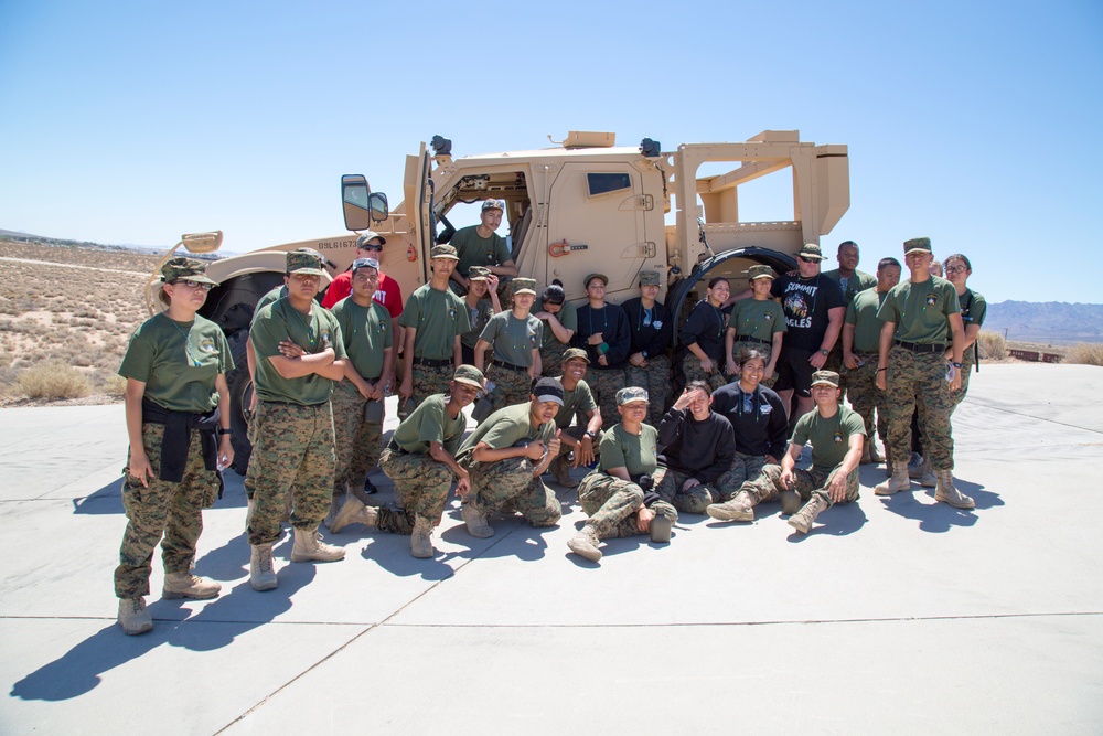 Summit Leadership Academy trains at MCLB Barstow