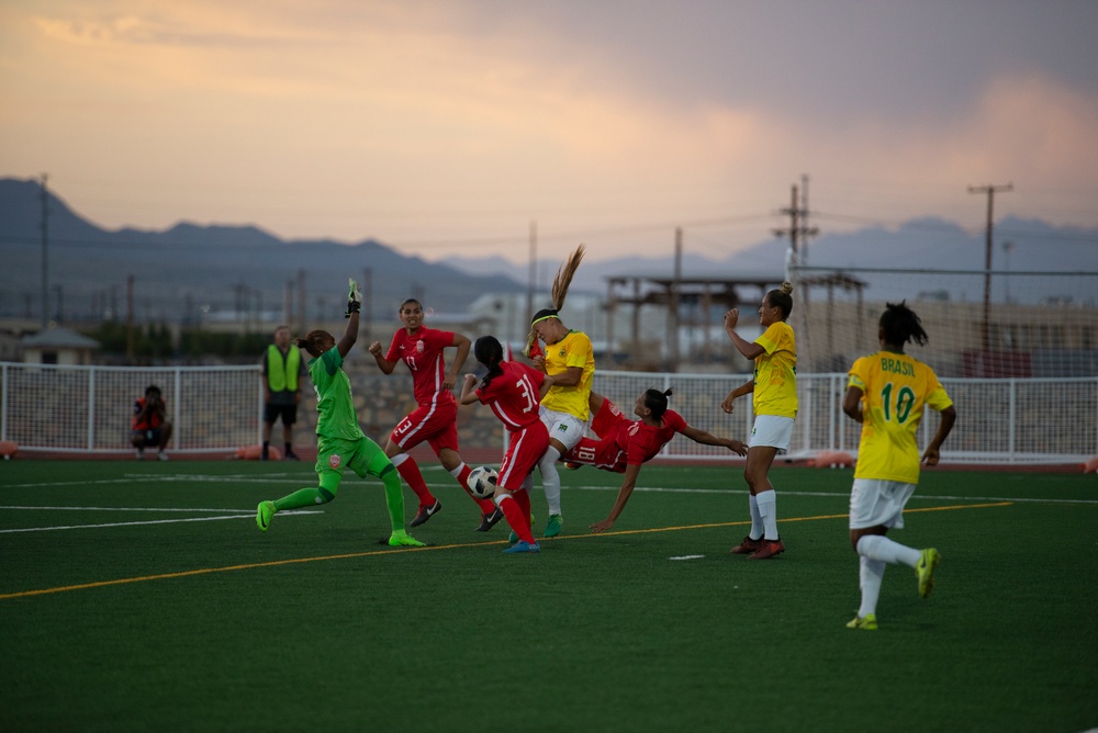 Bahrain and Brazil Compete at 2018 CISM World Military Women’s Football Championship
