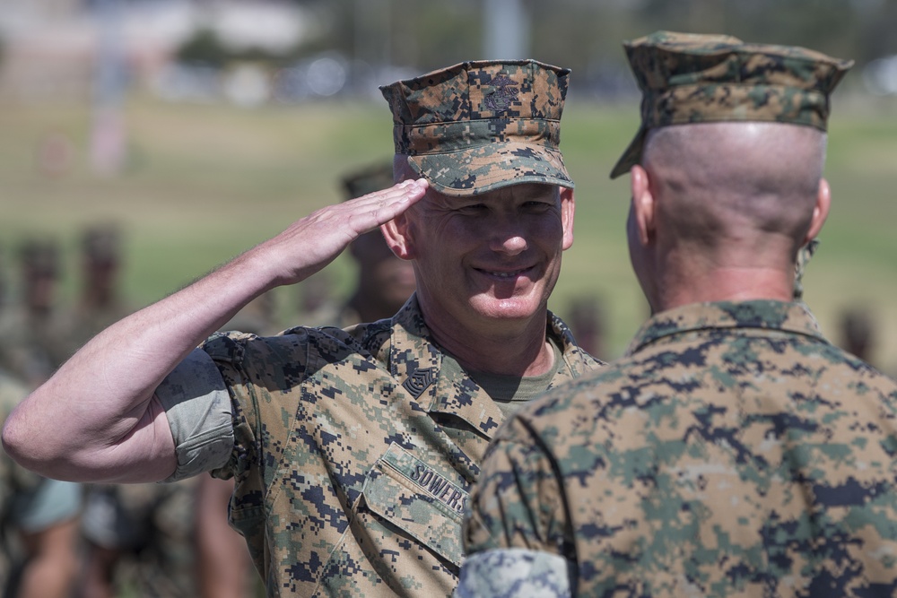 Relief and Appointment: Sergeant Major of the 1st MARDIV