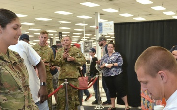 Rob Gronkowski Makes Offseason Visit to Sign Autographs for Soldiers