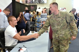 Rob Gronkowski Makes Offseason Visit to Sign Autographs for Soldiers