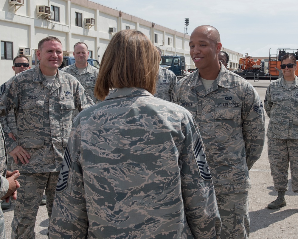 AETC Leadership visits Kadena AB