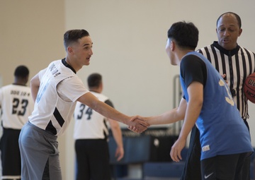 USS Sterett plays Dae Jo Yeong during RIMPAC 2018 Basketball Tournament