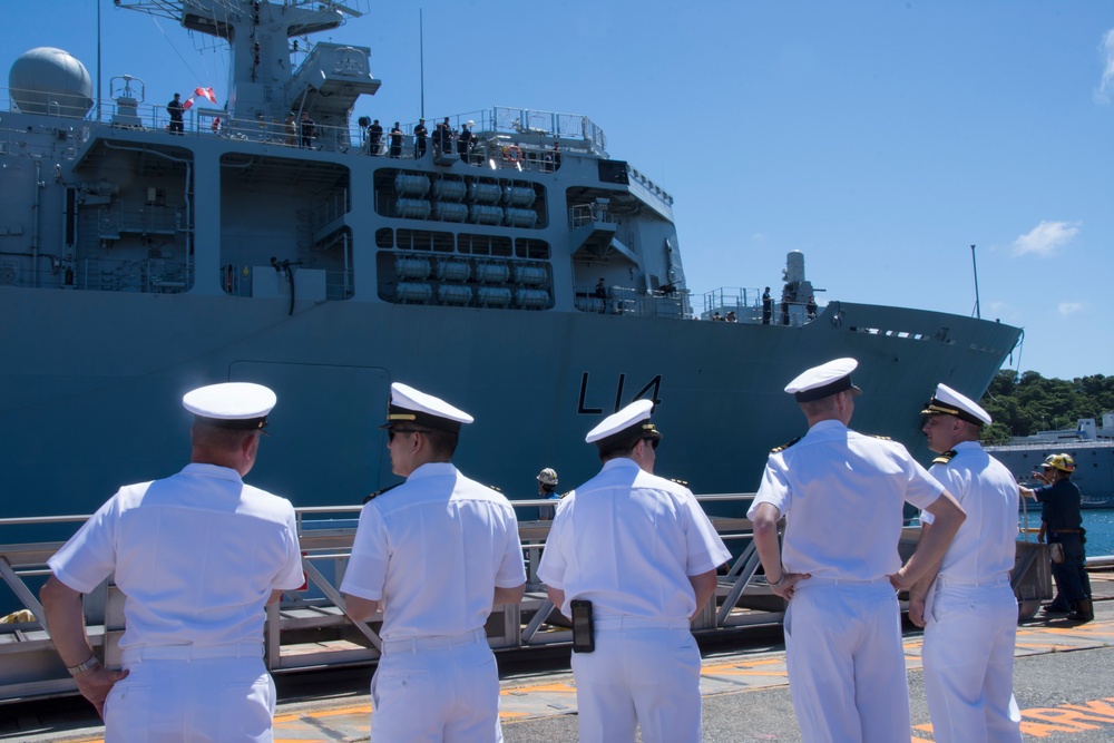 HMS Albion Arrives in Yokosuka