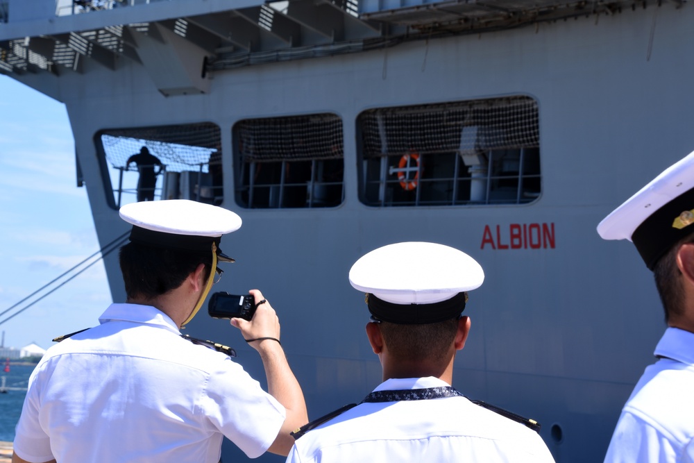 HMS Albion Arrives in Yokosuka