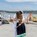 USS Oklahoma City Homecoming First Kiss and Hug