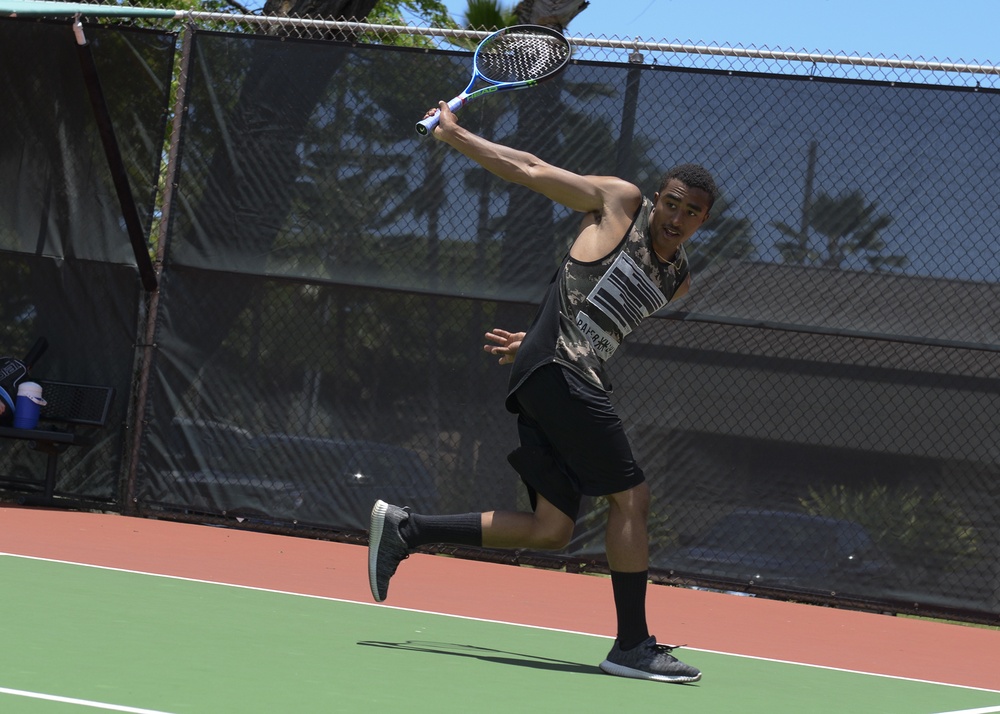 RIMPAC USS Sterett and INS Sahyadri tennis match RIMPAC USS Sterett and INS Sahyadri tennis match