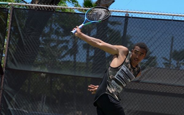 RIMPAC USS Sterett and INS Sahyadri tennis match