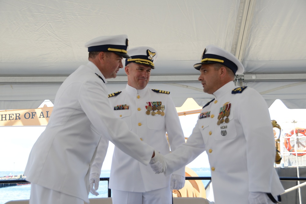 Coast Guard Cutter Ida Lewis Conducts Change-of-Command Ceremony