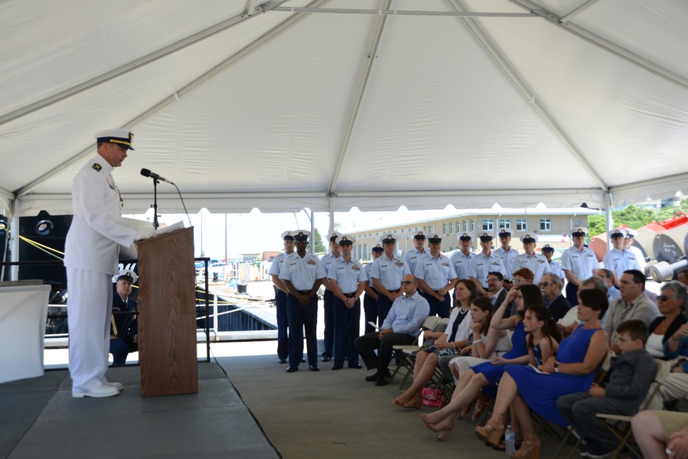 Coast Guard Cutter Ida Lewis Conducts Change-of-Command Ceremony