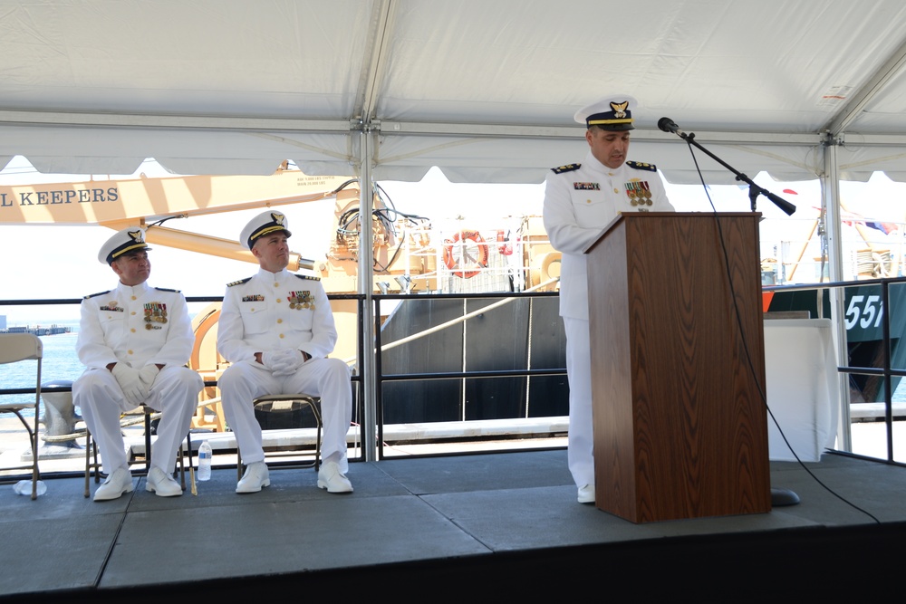 Coast Guard Cutter Ida Lewis Conducts Change-of-Command Ceremony