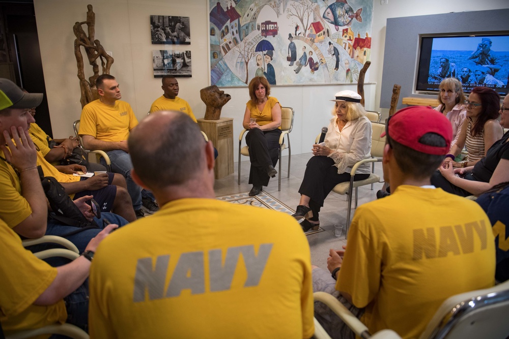 USS Jason Dunham (DDG 109) Visits Haifa Home for Holocaust Survivors
