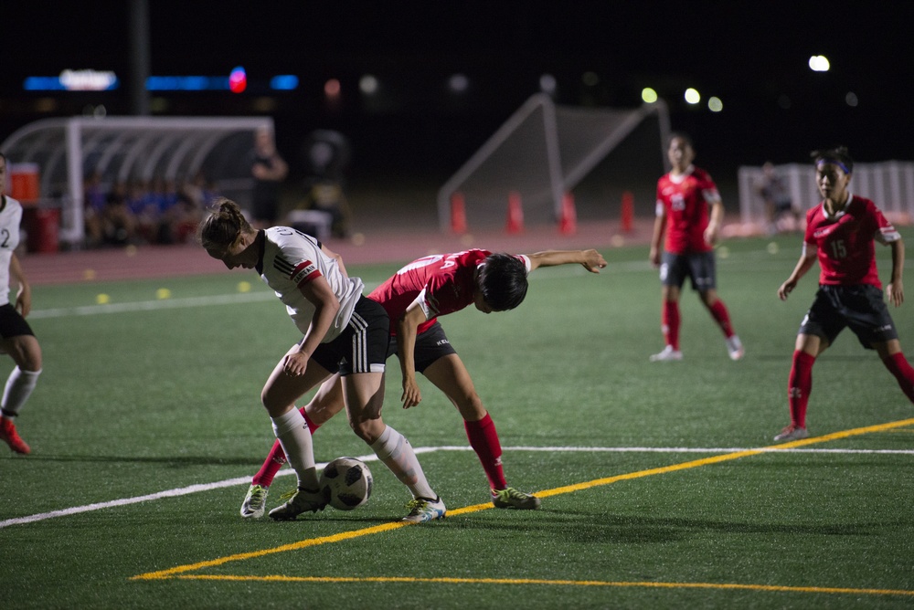 China and Canada Battle at 2018 CISM World Military Women’s Football Championship